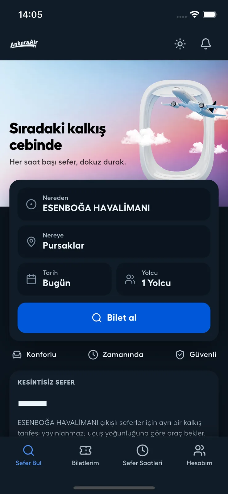 AnkaraAir – Customer App screenshot