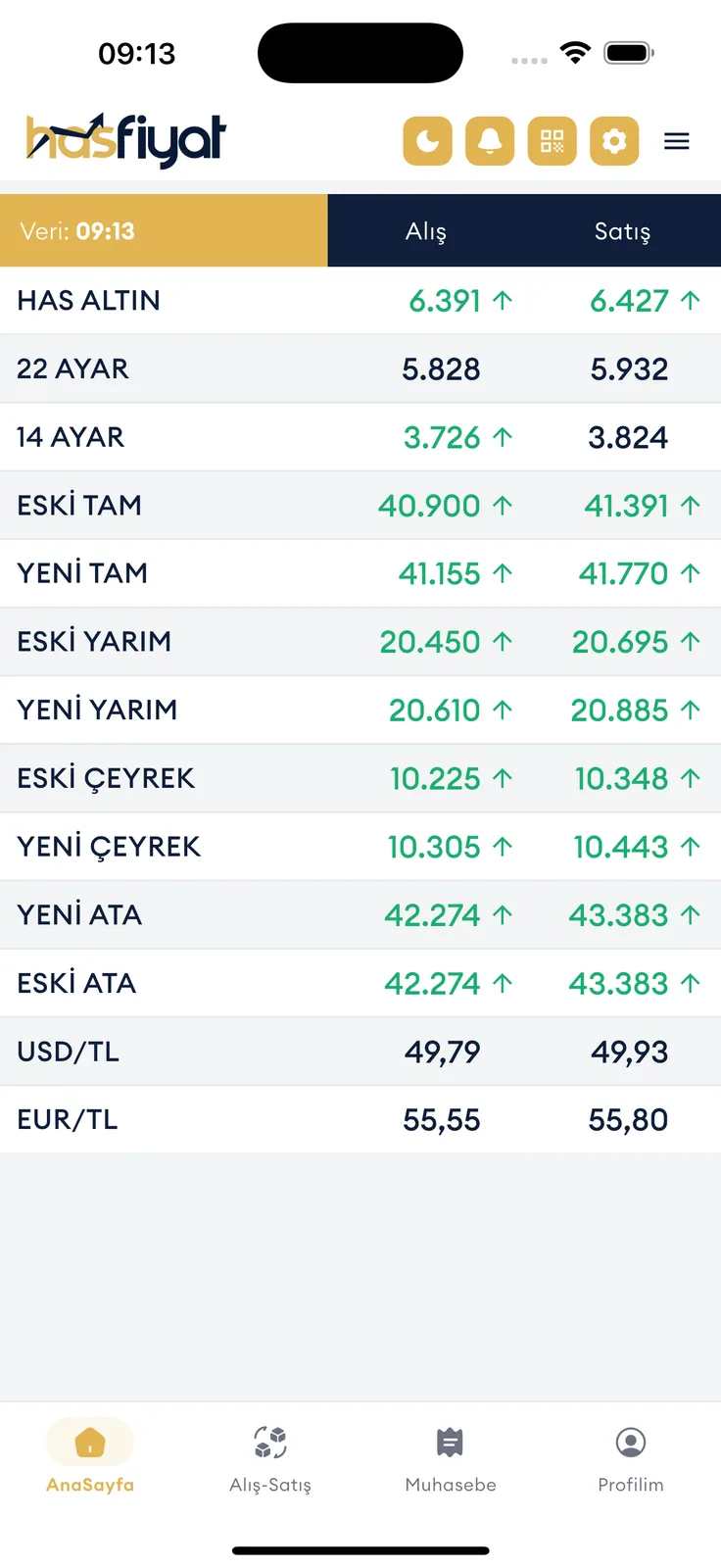 HasFiyat screenshot